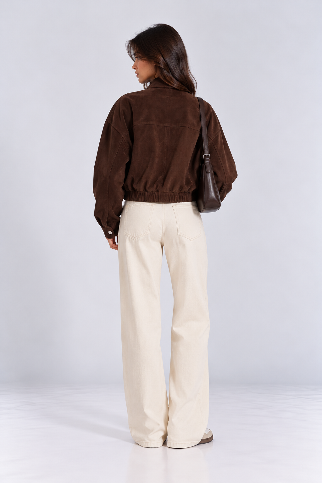 Avery Suede Bomber Jacket