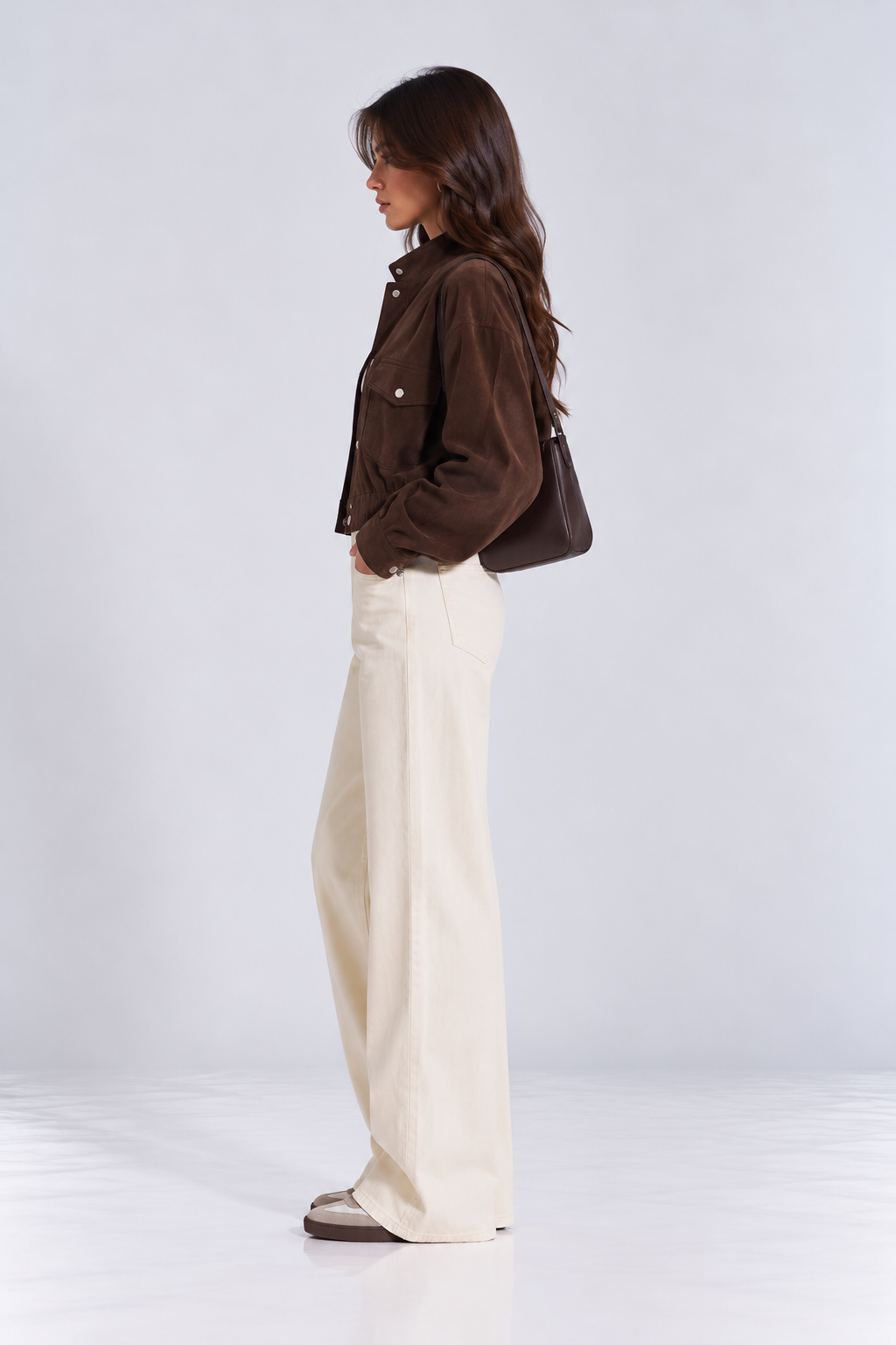 Avery Suede Bomber Jacket